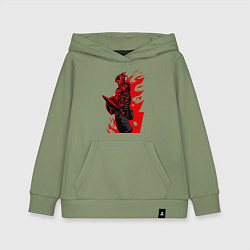 Толстовка детская хлопковая Убийца гоблинов, цвет: авокадо