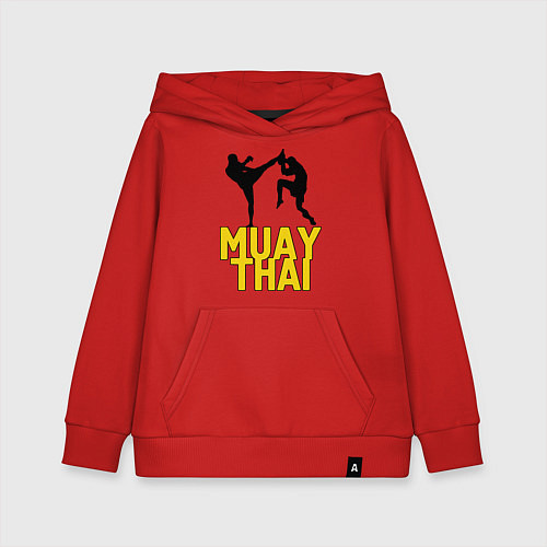 Детская толстовка-худи Muay Thai / Красный – фото 1