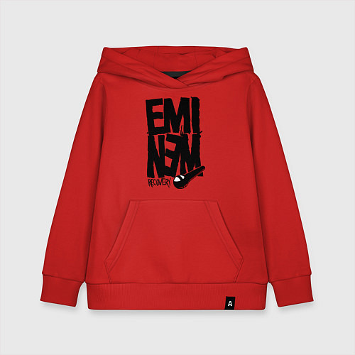 Детская толстовка-худи Eminem recovery / Красный – фото 1