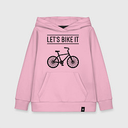 Детская толстовка-худи Lets bike it