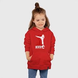 Толстовка детская хлопковая Kudo, цвет: красный — фото 2