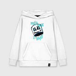 Толстовка детская хлопковая Mello Made it Right, цвет: белый