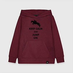Детская толстовка-худи Keep Calm & Jump On