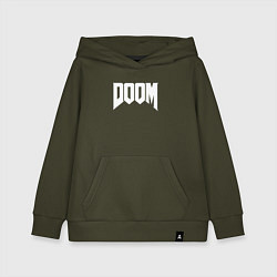 Толстовка детская хлопковая DOOM, цвет: хаки