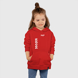 Толстовка детская хлопковая MASS EFFECT N7, цвет: красный — фото 2