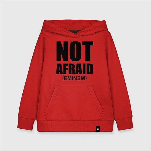 Детская толстовка-худи Not Afraid / Красный – фото 1