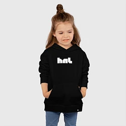 Толстовка детская хлопковая HNL, цвет: черный — фото 2