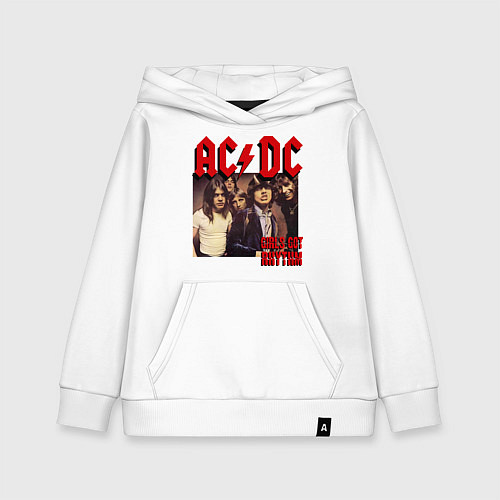 Детская толстовка-худи Girls got the rhythm / Белый – фото 1