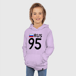 Толстовка детская хлопковая RUS 95, цвет: лаванда — фото 2