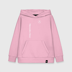 Толстовка детская хлопковая MERCEDES-BENZ, цвет: светло-розовый