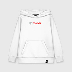 Толстовка детская хлопковая TOYOTA, цвет: белый