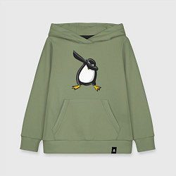 Толстовка детская хлопковая DAB Pinguin, цвет: авокадо