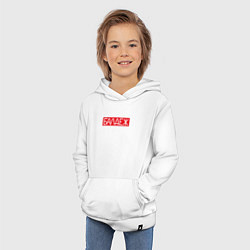 Толстовка детская хлопковая Балдёж на красном, цвет: белый — фото 2