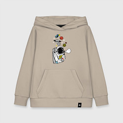 Толстовка детская хлопковая Cosmos, цвет: миндальный