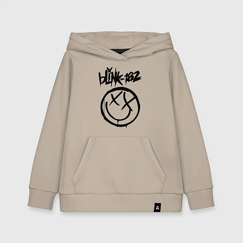 Детская толстовка-худи BLINK-182 / Миндальный – фото 1