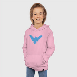 Толстовка детская хлопковая Nightwing, цвет: светло-розовый — фото 2