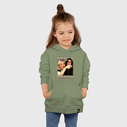Толстовка детская хлопковая Woman Yelling at a Cat, цвет: авокадо — фото 2