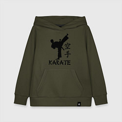 Толстовка детская хлопковая Karate craftsmanship, цвет: хаки