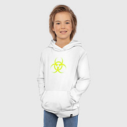 Толстовка детская хлопковая BIOHAZARD, цвет: белый — фото 2