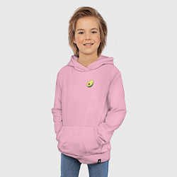 Толстовка детская хлопковая Авокадо, цвет: светло-розовый — фото 2