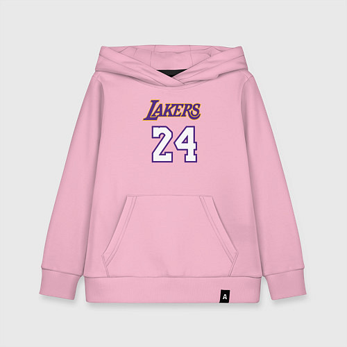 Детская толстовка-худи Lakers 24 / Светло-розовый – фото 1