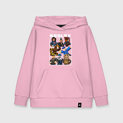 Толстовка детская хлопковая ROBLOX, цвет: светло-розовый