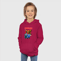 Толстовка детская хлопковая ROBLOX, цвет: маджента — фото 2