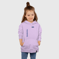 Толстовка детская хлопковая SUBARU, цвет: лаванда — фото 2