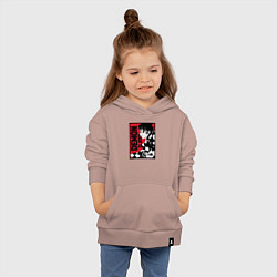 Толстовка детская хлопковая KIMETSU NO YAIBA, цвет: пыльно-розовый — фото 2