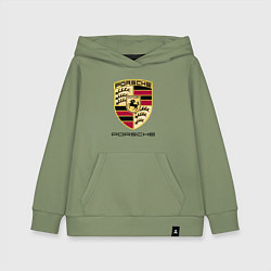 Толстовка детская хлопковая PORSCHE, цвет: авокадо