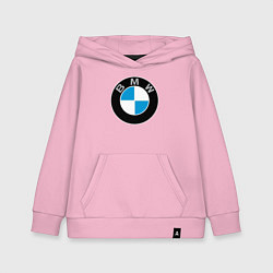 Толстовка детская хлопковая BMW, цвет: светло-розовый