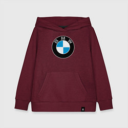 Толстовка детская хлопковая BMW, цвет: меланж-бордовый