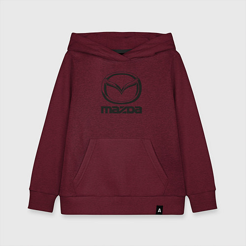 Детская толстовка-худи MAZDA LOGO / Меланж-бордовый – фото 1