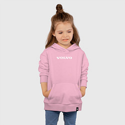 Толстовка детская хлопковая VOLVO, цвет: светло-розовый — фото 2