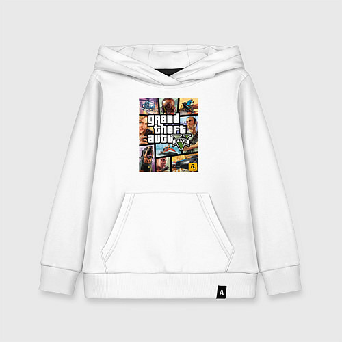 Детская толстовка-худи GTA5 / Белый – фото 1