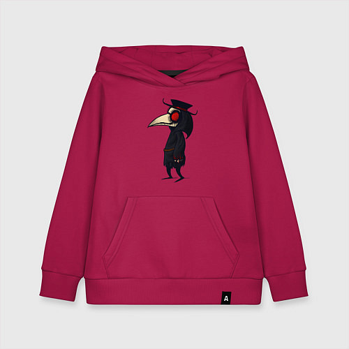 Детская толстовка-худи ЧУМНОЙ ДОКТОР / Маджента – фото 1