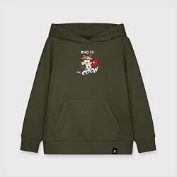 Толстовка детская хлопковая South Park Who is the Coon?, цвет: хаки