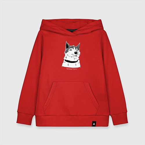 Детская толстовка-худи Курьер - Шарик / Красный – фото 1