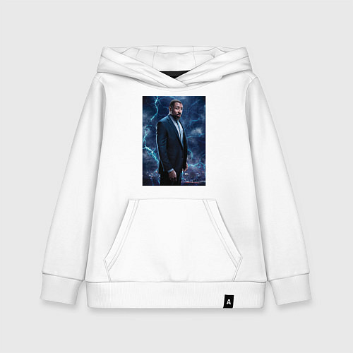 Детская толстовка-худи Jefferson Pierce / Белый – фото 1