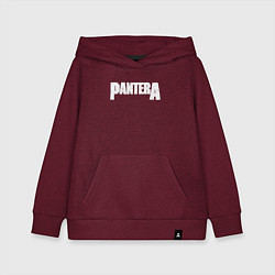 Толстовка детская хлопковая Pantera, цвет: меланж-бордовый
