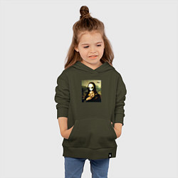 Толстовка детская хлопковая Mona Lisa, цвет: хаки — фото 2