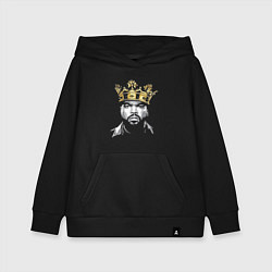 Толстовка детская хлопковая Ice Cube King, цвет: черный
