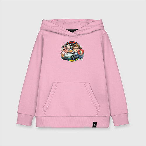 Детская толстовка-худи Back to the Future / Светло-розовый – фото 1
