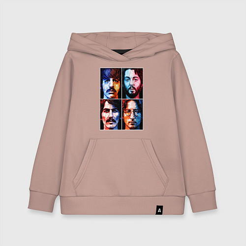 Детская толстовка-худи THE BEATLES / Пыльно-розовый – фото 1