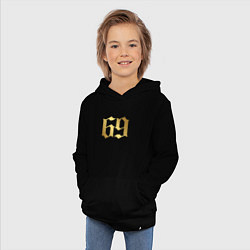 Толстовка детская хлопковая 6ix9ine Gold, цвет: черный — фото 2