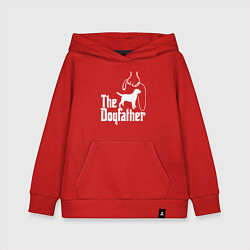 Толстовка детская хлопковая The Dogfather - пародия, цвет: красный