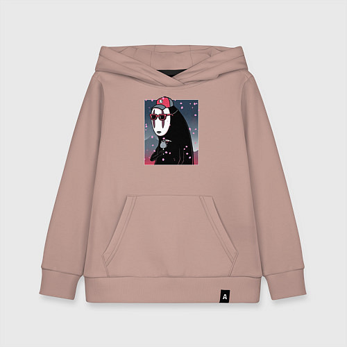 Детская толстовка-худи Kaonashi / Пыльно-розовый – фото 1