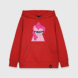 Толстовка детская хлопковая Pinky Pie hipster, цвет: красный