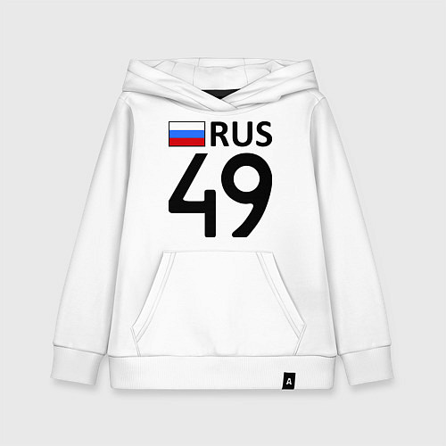 Детская толстовка-худи RUS 49 / Белый – фото 1