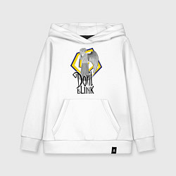 Толстовка детская хлопковая Don't blink, цвет: белый